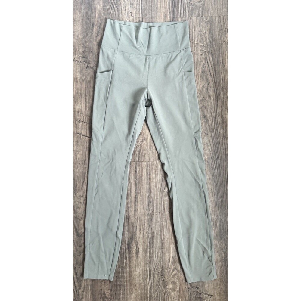 REI Cooperative Take Your Time 7/8 Leggings Women’s small green gray solid
